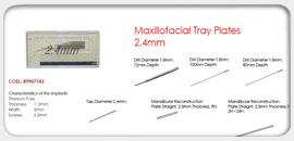 Maxillofacial Tray Plates 2.4mm