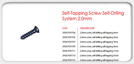 Self-Tapping Screw, Self-Drilling System 2.0mm