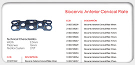 Biocervic Anterior Cervical Plate