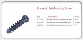 Biocervic Screws, Self-tapping