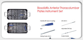 Biosolidfix Anterior Thoracolumbar Plates Instrument Set 
