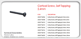 Cortical Screw, Selft-tapping 2.4mm