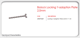 BioLock Locking Y-adaption Plate 2.0mm