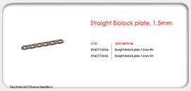 Straight BioLock Plate, 1.5mm