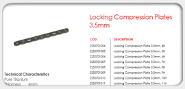 Compression Plates and Lock 3.5mm