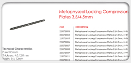 Metaphyseal Locking Compression Plates 3.5/4.5mm 