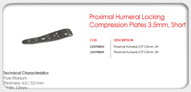 Proximal Humeral Locking Compression Plates 3.5mm, Short