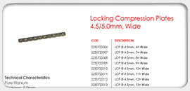 Locking Compression Plates 4.5/5.0mm, Wide 