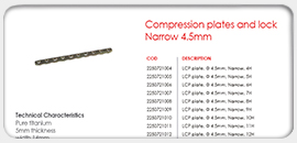 Compression Plate and Lock Narrow 4.5mm