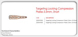  Targeting Locking Compression Plates 3.5mm, Short