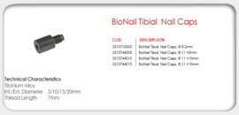 BioNail Tibial Nail Caps