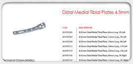 Distal Medial Tibia Plates 4.5mm