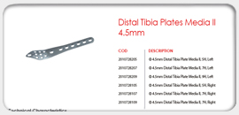 Distal Tibia Plates Media II 4.5mm