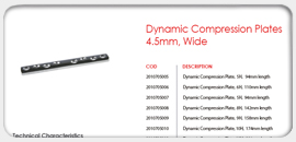 Dynamic Compression Plates 4.5mm Wide