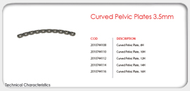 Curved Pelvic Plates 3.5mm