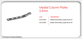 Medial Column Plates 3.5mm