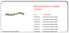 Reconstruction-S Plates 3.5mm