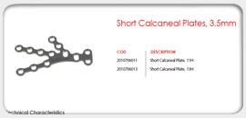 Short Calcaneal Plate 3.5mm