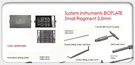 System Instruments BIOPLATE Small Fragments 3.5mm 