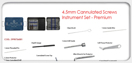4.5mm Cannulated Screws  Instruments Set Premium