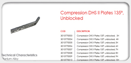 Compression DHS II Plates 135°, Unblocked