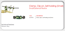 Clamp, Clip-on, Self-holding (Small) 