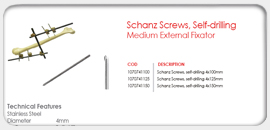 Schanz Screws, Self-drilling (Medium)