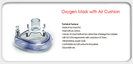 Oxygen Mask with Air Cushion