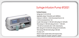 Syringe Infusion Pump BT2021