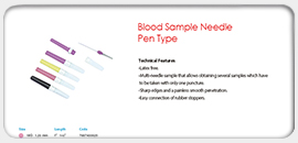Blood Sample Needle Pen Type