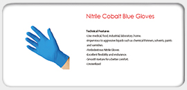 Nitrile Cobalt Blue Gloves