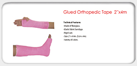 Glued Orthopedic Tape 2"x4m