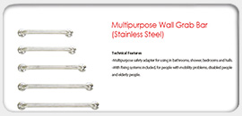Multipurpose Wall Grab Bar (Stainless Steel)