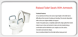 Raised Toilet Seats With Armrests