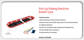 Pick Up Folding Stretcher Basket Type