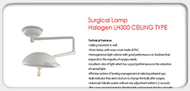 Surgical Lamp Halogen LH300 Ceiling Type