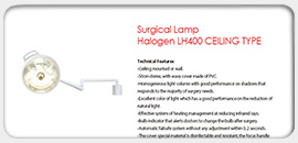Surgical Lamp Halogen LH400 Ceiling Type