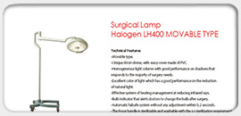 Surgical Lamp Halogen LH400M Movable Type