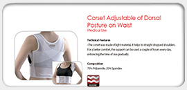 Corset Adjustable of Dorsal Posture on Waist