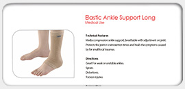 Elastic Ankle Support Long