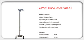 4-Point Cane Small Base S1