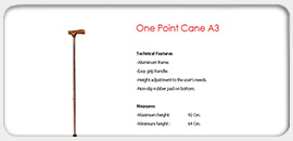 One Point Cane A3