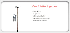 One Point Folding Cane