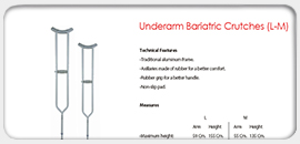 Underarm Bariatric Crutches (L-M)