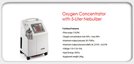 Oxygen Concentrator with 5-Liter Nebulizer