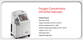 Oxygen Concentrator with 8-Liter Nebulizer