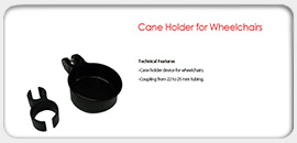 Cane Holder for Wheelchairs
