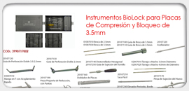 Instrumentos BioLock para Placas de Compresión y Bloqueo 3.5mm