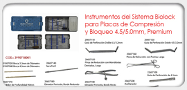 Instrumentos del Sistema BioLock para Placas de Compresión y Bloqueo 4.5/5.0mm - Premium