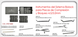 Instrumentos del Sistema BioLock para Placas de Compresión y Bloqueo 4.5/5.0mm